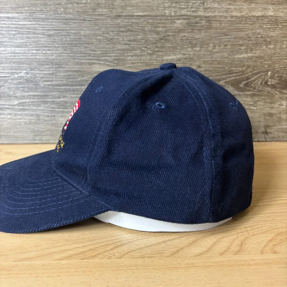 God Bless America Hat Cap Strap Back Blue United We Stand Adjustable Mens